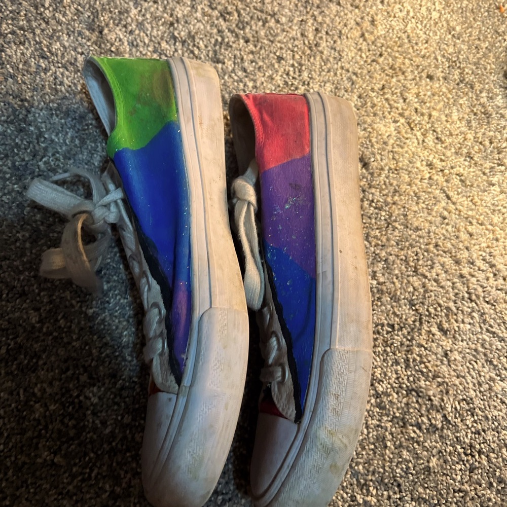 Hand painted shoes from Walmart